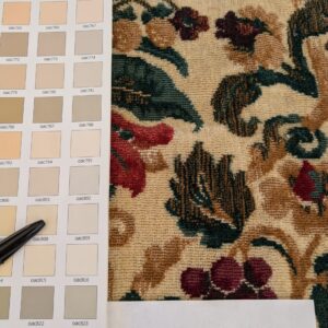 PXL_20241018_205429912 22 EV46 Velvet Square 24"x 25" Scalamandre Edmon Petit Old World Weavers Monte Cristo Cotton Floral Botanical