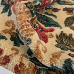 PXL_20241018_205448396 22 EV46 Velvet Square 24"x 25" Scalamandre Edmon Petit Old World Weavers Monte Cristo Cotton Floral Botanical