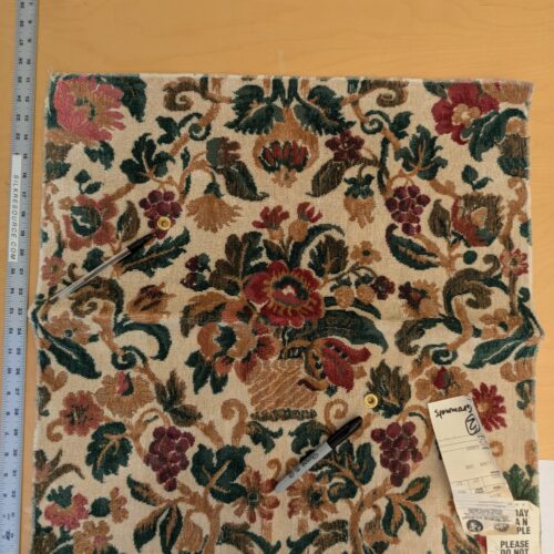 PXL_20241018_205549286 23 EV46 Velvet Square 25"x 25" Scalamandre Edmon Petit Old World Weavers Monte Cristo Cotton Floral Botanical