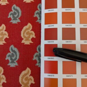 PXL_20241022_190521310 1 EV47 Square Scalamandre Istanbul Rosso Red Historic Small Scale MSRP USD240/y
