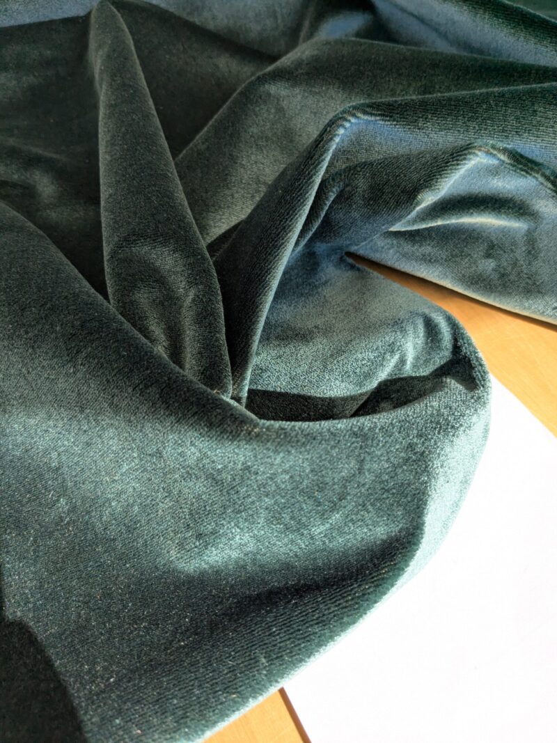 PXL_20241029_205019665 4.5yds King's Silk Velvet Deep Pine Green Radiance Highest Quality Heavy 39,000+ martindale MSRP USD 728/Yard