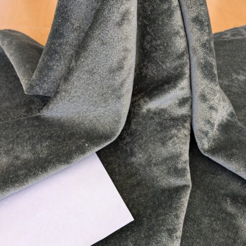 Mohair & Silk Velvet Seaweed Texture In Forest Green Heavy Duty