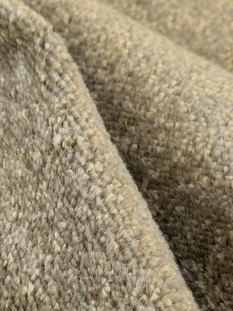 Mohair & Silk Velvet Seaweed Texture In Heather Green Heavy Duty