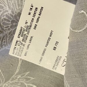 img_6672-1 1 Berkbox54 1.2 yard Scalamandre Madhavi Khaki on Ivory Embroidery Minor Defect MSRP USD 272/Y