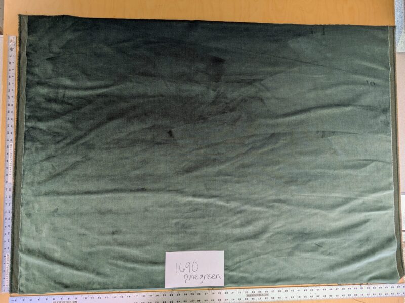 original_92243de2-54e9-4aa3-bf06-c1dc7d87ab58_PXL_20241029_204354846 4.5yds King's Silk Velvet Deep Pine Green Radiance Highest Quality Heavy 39,000+ martindale MSRP USD 728/Yard