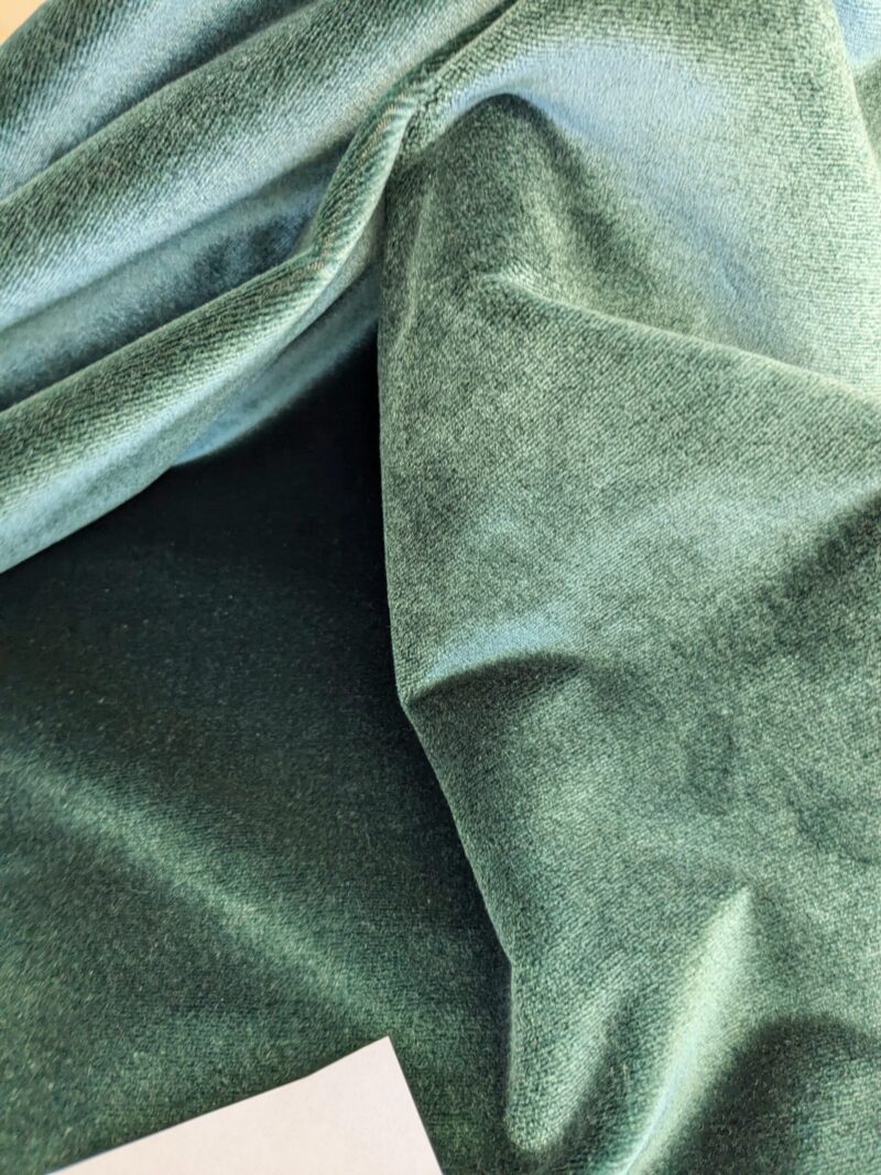 original_931abc3f-11be-409c-baf1-b4176af345c5_PXL_20241029_204710530 4.5yds King's Silk Velvet Deep Pine Green Radiance Highest Quality Heavy 39,000+ martindale MSRP USD 728/Yard