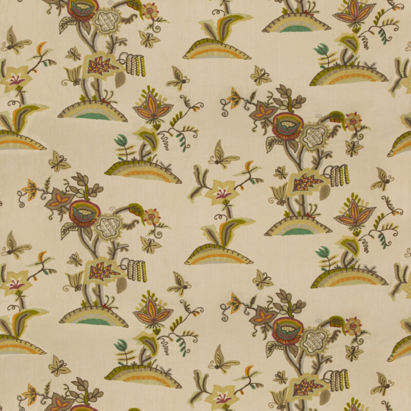 cambria2.jpg Special Order Lee Jofa Cambria Crewel Plum Moss Green Chinoiserie MSRP USD396/y