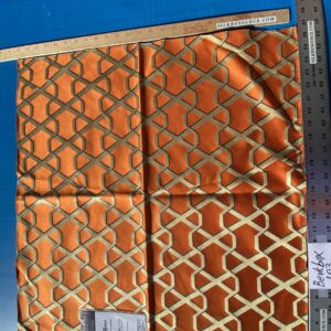 IMG_6754 55 EV45 Square Scalamandre Lelievre Paris Psyche Reversible Cuivre Brown Orange Polyester Solid Taffeta