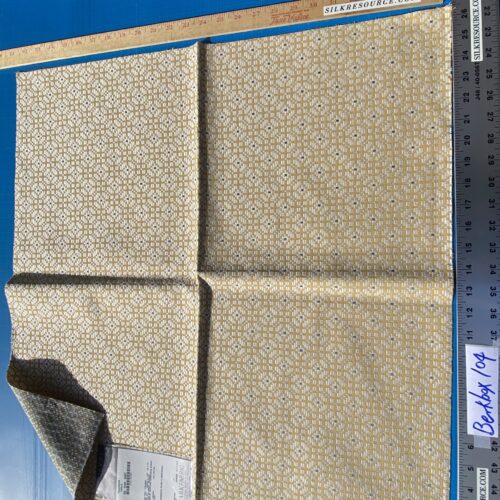 IMG_6868 20 Berkbox104 Square Scalamandre Lelievre Paris Palanquin Paille Yellow White Small Scale Texture