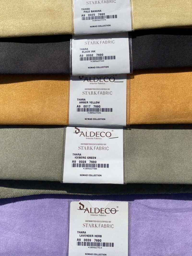 1 Berkbox105 Square Scalamandre Aldeco Thara Island Faux Leather Solid Polyester - 16 Pieces with different colors 13"width 26" Long