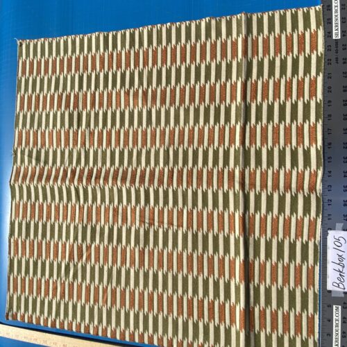 IMG_6988 6 Berkbox105 Square Scalamandre Shane  Orange Green Jacquard Cotton Geometric