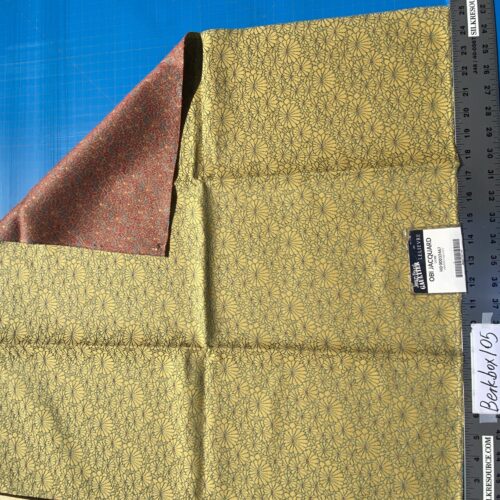 IMG_7008 12 Berkbox105 Square Scalamandre Jean Paul Gaultier Obi Jacquard Dore Yellow Floral Small Scale