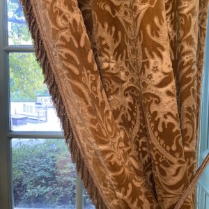 IMG_7280 Magnifique Jardin Garden Scroll Cut Silk Velvet Ruby Red MSRP USD 1000+