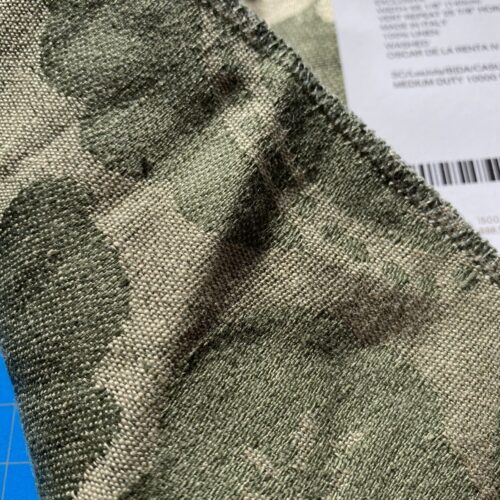 IMG_7425 Lee Jofa Acanthus Damask Loden Linen Green Renaissance Classy Floral MSRP USD 298/y