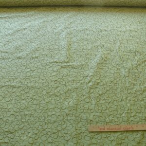 P1480932 by yard Pindler & Pindler Silk Embroidery Scroll Olive Green MSRP USD200+/y