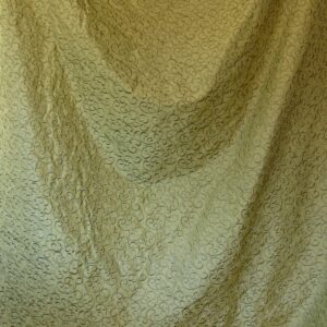 P1480937 by yard Pindler & Pindler Silk Embroidery Scroll Olive Green MSRP USD200+/y