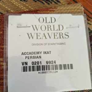 PXL_20241022_212544141 18 EV47 Square Scalamandre Accademy Ikat Persian Heavy Orange Red Blue Purple Earthy MSRP USD 148/Y 27"x27"