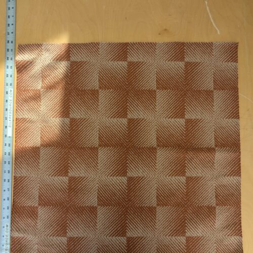 PXL_20241022_215050758 34 EV47 Square ScalamandreLelievre Hypnose M1 Orange Beige Texture Plain Plaid Square MSRP USD 400+/y 26"x26"