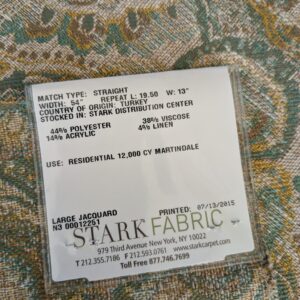 PXL_20241023_184438957 48 EV47 Square Scalamandre Old World Weavers Velorum Nile Sun Abstract Medallion Paisley 27"x27"