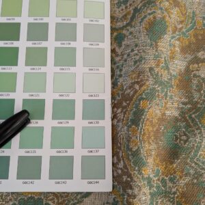 PXL_20241023_184458954 48 EV47 Square Scalamandre Old World Weavers Velorum Nile Sun Abstract Medallion Paisley 27"x27"