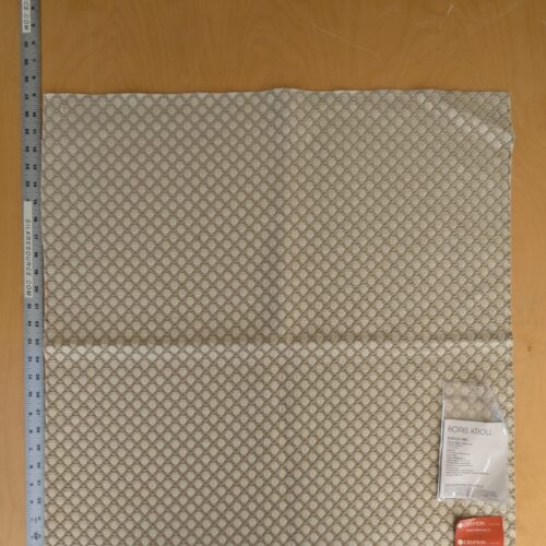 86 EV47 Square Scalamandre Boris Kroll Bellaire Trellis Flax Light Brown Jacquard Cotton Small Scale Texture Diamond 27"x26"