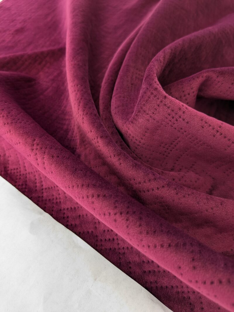 PXL_20241024_201733206 1 EV48 Square Scalamandre Aldeco Braille Velvet Solid Polyester Geometric Small Scale - 8 Pieces of Different Colorways