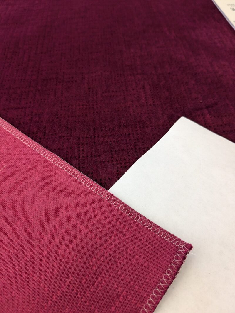 PXL_20241024_201749460 1 EV48 Square Scalamandre Aldeco Braille Velvet Solid Polyester Geometric Small Scale - 8 Pieces of Different Colorways