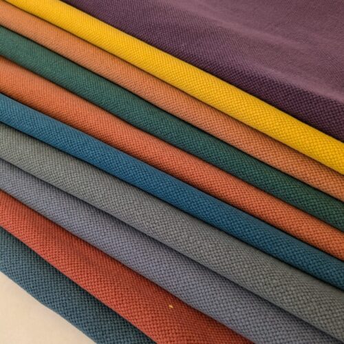 11 EV48 Square Scalamandre Alhambra Aspen Brushed Wide Solid Cotton Linen  -  10 Pieces of Different Colorways 17"x27"