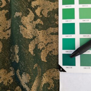 PXL_20241107_205357533 Chinoisery Flower in Vase Bronze Age 100% Silk Damask Emerald Deep Green Radiance! Highest Quality MSRP USD 400+/Yard