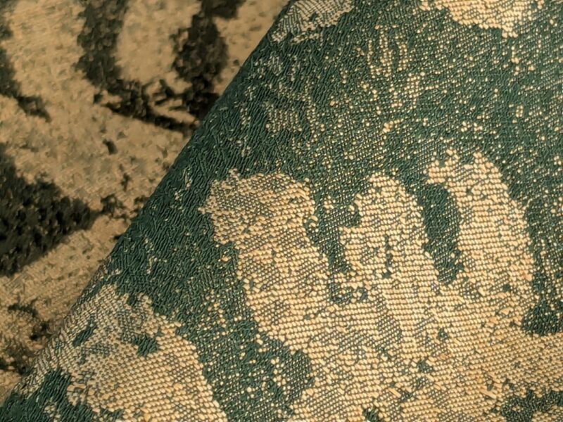 PXL_20241107_205441889 Chinoisery Flower in Vase Bronze Age 100% Silk Damask Emerald Deep Green Radiance! Highest Quality MSRP USD 400+/Yard