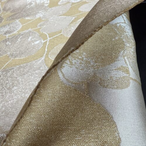Lee Jofa Mulberry Home Lime Leaves Gold Silk Brocade MSRP USD 290/Y