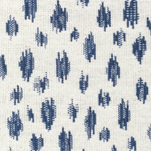 8020112_50_2 Special Order Brunschwig & Fils Honfleur Woven - Navy Blue Cream White Animal Skin Ikat Southwestern Small Scale MSRP USD236/y