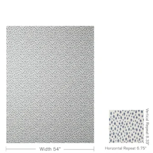 8020112_50_5 Special Order Brunschwig & Fils Honfleur Woven - Navy Blue Cream White Animal Skin Ikat Southwestern Small Scale MSRP USD236/y