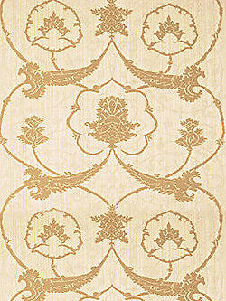 H0_00044070 Special Order Scalamandre Lelievre Paris Brocatelle Florentine Creme Cream White Damask Historic Pomegranate MSRP USD 1224/y