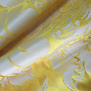 H0_00094120_CL Special Order Scalamandre Lelievre Paris Orion Topaze Yellow Damask Historic Cotton Silk MSRP USD 1090/y