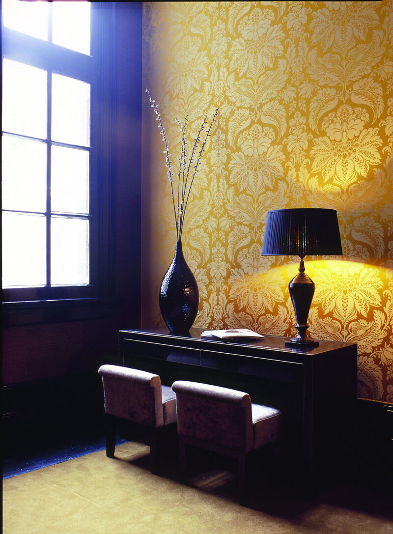 H0_4120_SH1 Special Order Scalamandre Lelievre Paris Orion Topaze Yellow Damask Historic Cotton Silk MSRP USD 1090/y