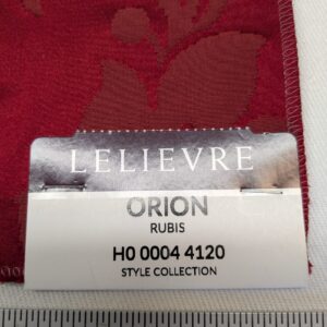 PXL_20241120_201201677 Special Order Scalamandre Lelievre Paris Orion Rubis Red Damask Historic Cotton Silk MSRP USD 1090/y