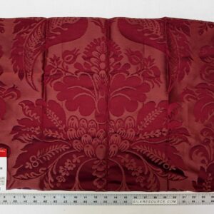 PXL_20241120_201214585 Special Order Scalamandre Lelievre Paris Orion Rubis Red Damask Historic Cotton Silk MSRP USD 1090/y