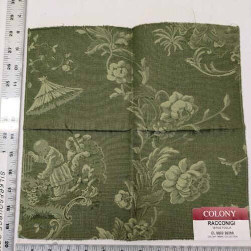 PXL_20241120_201752898 Special Order Scalamandre Colony Racconigi Verde Foglia Green Chinoiserie Scenic MSRP USD500/y