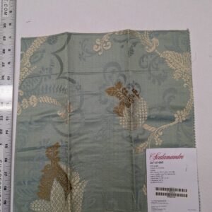 PXL_20241120_201911923 Special Order Scalamandre Colony Fabric Vivaldi Navy & Linen on Blue Botanical Foliage MSRP USD640/y