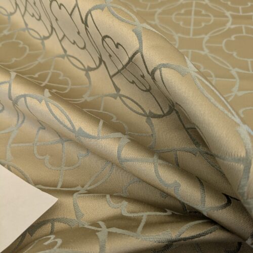 PXL_20241204_220031227 by yard Motif Blue Mist Medallion Asian Lattice From Scalamandre 100% Silk MSRP USD 304/Y