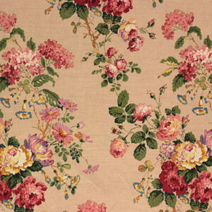 2001149_23 Special Order Lee Jofa Mayfield Handbl - Hemp Floral Muted Brown Handblock Print MSRP USD396/y