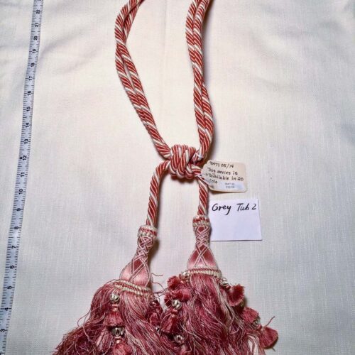 90477.05a BRUNSCHWIG & FILS Double Tassel Tieback App26" L 90477 Pink MSRP0-600