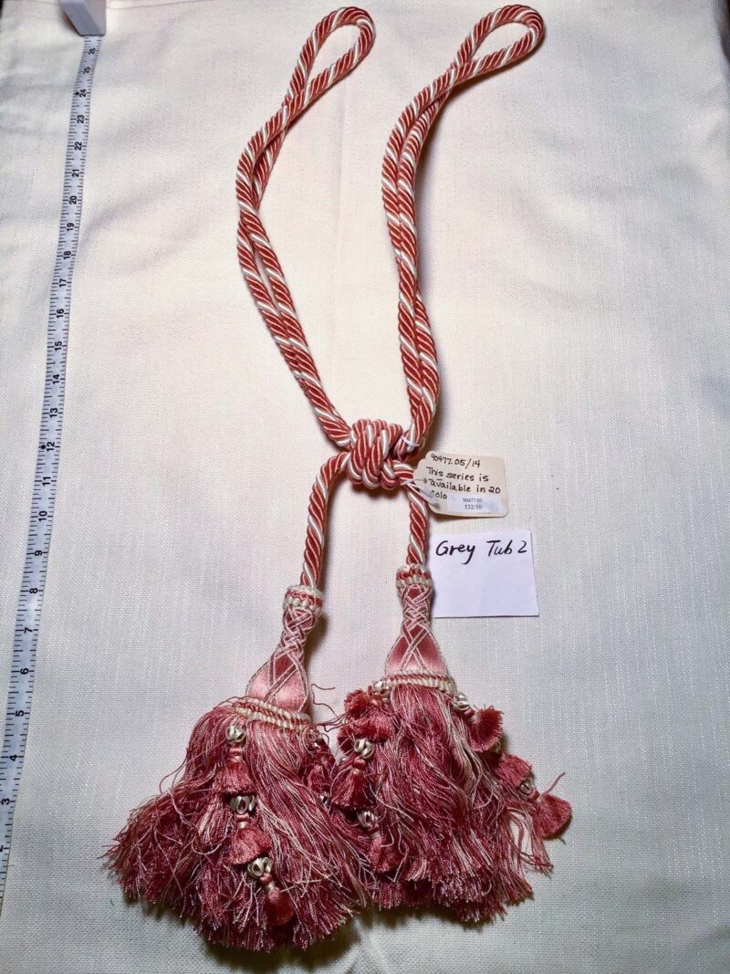 90477.05a BRUNSCHWIG & FILS Double Tassel Tieback App26" L 90477 Pink MSRP0-600