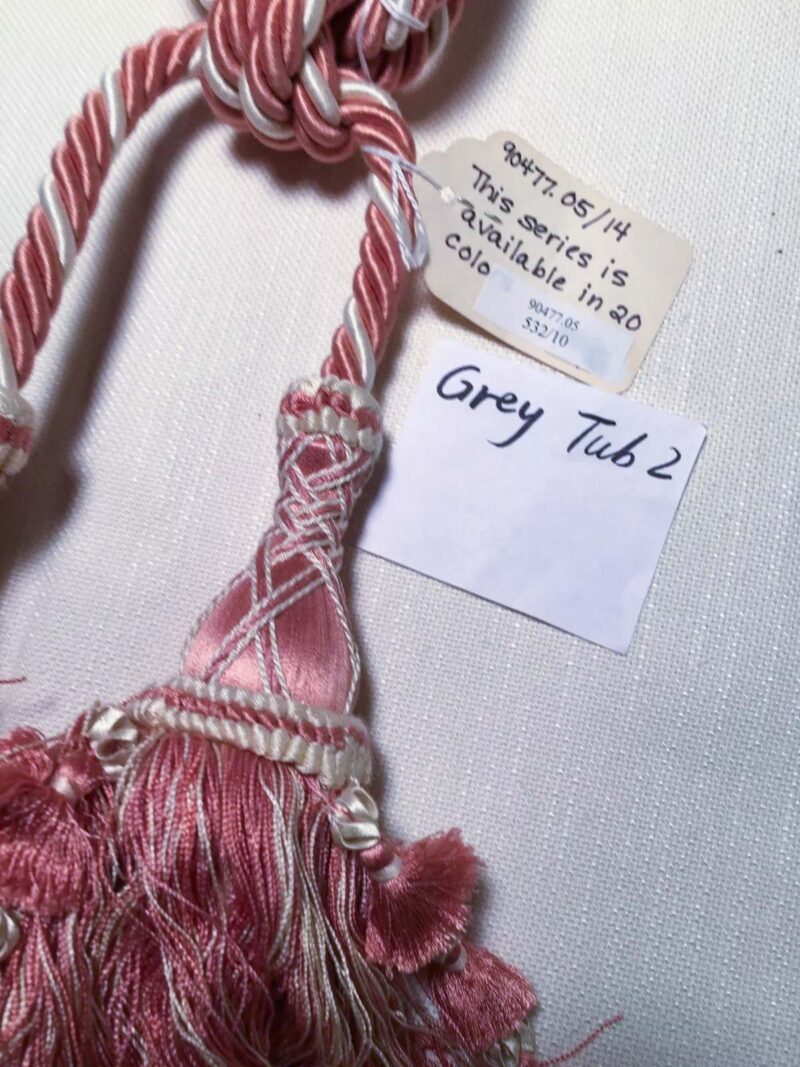90477.05b BRUNSCHWIG & FILS Double Tassel Tieback App26" L 90477 Pink MSRP0-600