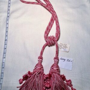 BRUNSCHWIG & FILS Double Tassel Tieback App26" L 100% SILK 90616 PINK MSRP0+