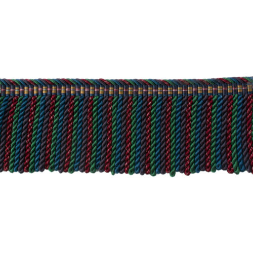 Special Order Brunschwig & Fils Reve De Papillon 2 3/4 In Long Fring - Blue Purple Silk Cotton MSRP USD254/y