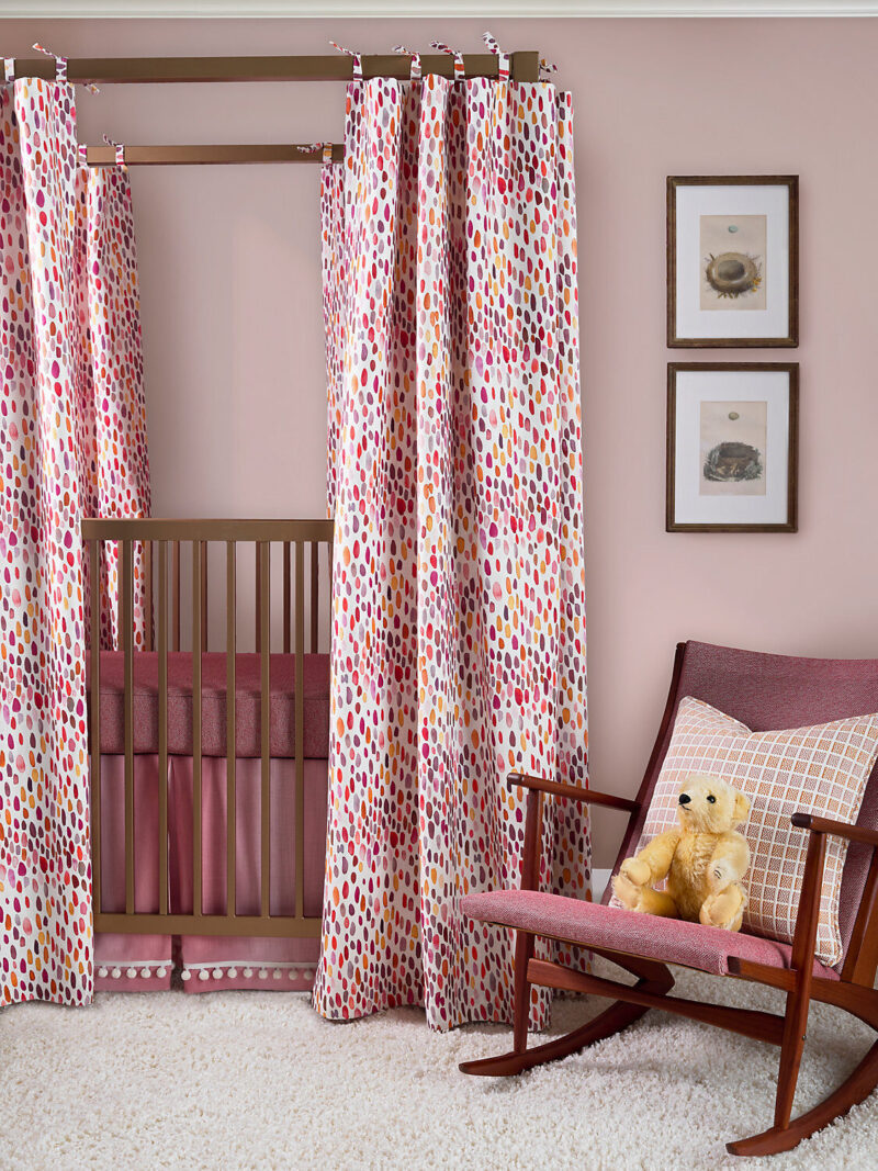 GW_000316615_RM1 Special Order Scalamandre Grey Watkins Plein Air Ombre Sunset Stripe Pink Cotton MSRP USD268/y