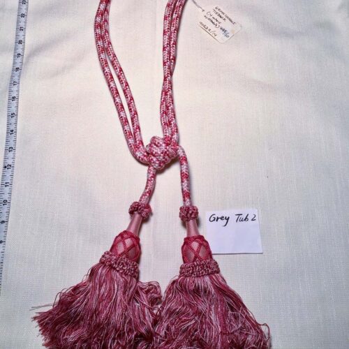 Gran Canani Pink1 BRUNSCHWIL & FILS Double Tassel Tieback App26" L Gran Canani Pink MSRP0-600