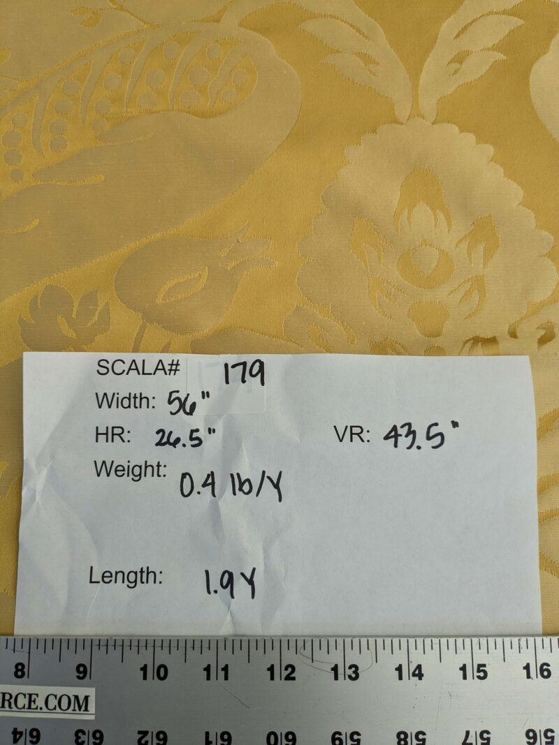 PXL_20250108_195506571 1.9yards Scalamandre Newport Damask Vermeil Sunny Gold Silk SC000220100M MSRP USD530/y